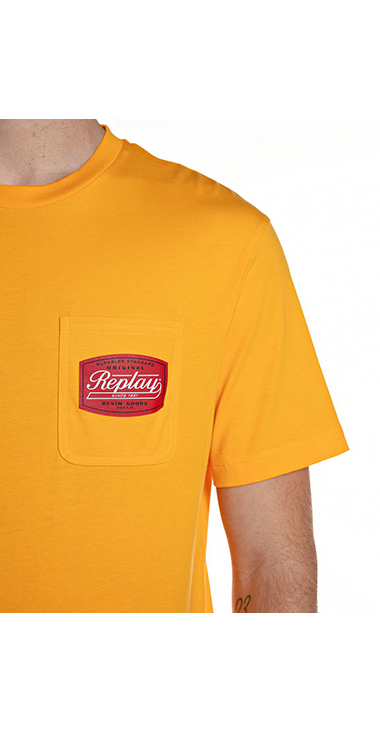 ベーシックジャージーレトロプリント ポケTシャツ 詳細画像